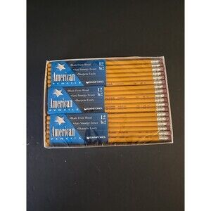 Sanford American Pencils No 2 HB Real Wood 72pk Made USA NOS Vintage Anti-smudge